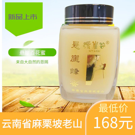 滇芋 【云南文山麻栗坡县农品 】云南麻栗坡蜂蜜悬崖蜂蜜百花蜜500g/瓶