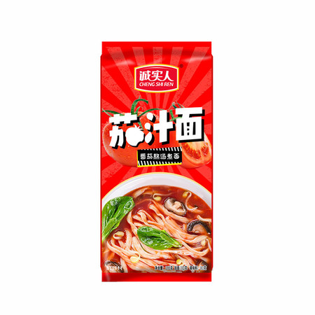 诚实人 【商邮农品】市区局茄汁面195g*3包图片