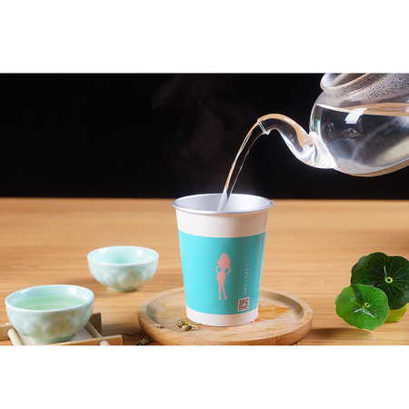 莲爽 爽茶 荷叶花茶 隐茶杯茶 茶水分离 一次性随拿随泡 20杯