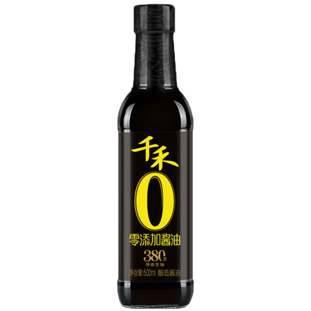 千禾 零添加酱油380天（御藏）500ml*1图片