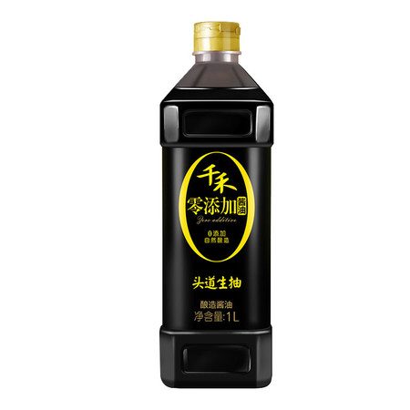 千禾 零添加酱油头道生抽1L*1