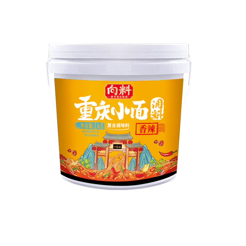 向料 胖妹重庆小面1kg*1桶网红重庆特色调料抄手米线拌菜炒菜