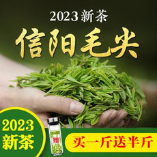 茶叶【买一斤送半斤】信阳毛尖2023新茶雨前春茶高山云雾散装绿茶