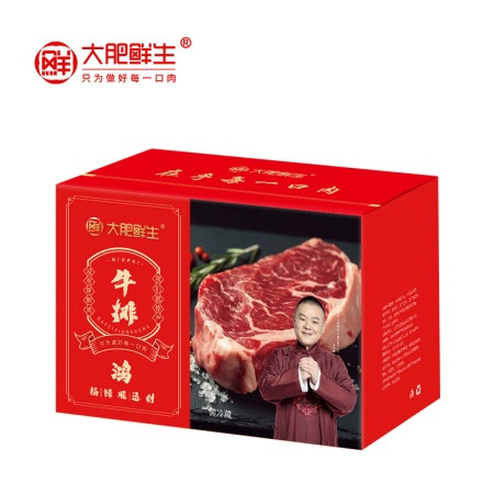 大肥鲜生 牛排礼盒-鸿福 750克