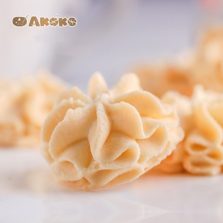 AKOKO 经典小花曲奇经典三味 （原味+咖啡味+抹茶味）图片