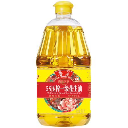 鲁花 香味家族5S压榨一级花生油 1.8L