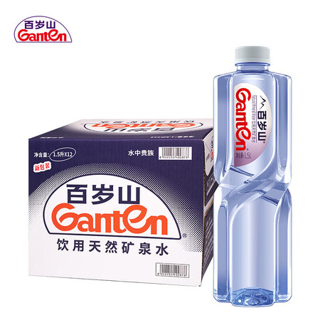 百岁山 天然矿泉水 1.5L*12瓶 整箱装图片