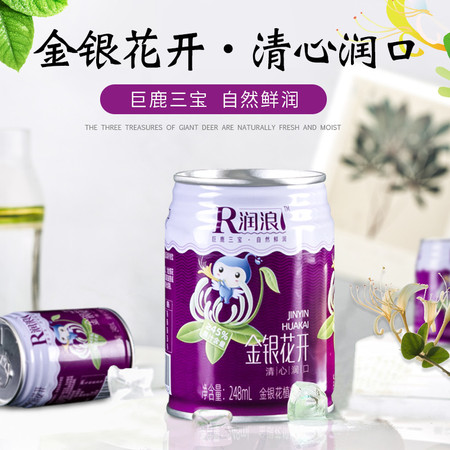 润浪 杏果汁饮料248ml*20罐图片