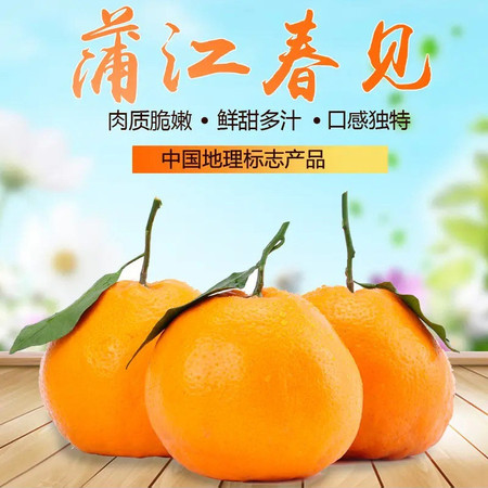 农家自产 四川春见耙耙柑3斤特级纯甜橘子当季新鲜甜水果桔子多汁口感独特