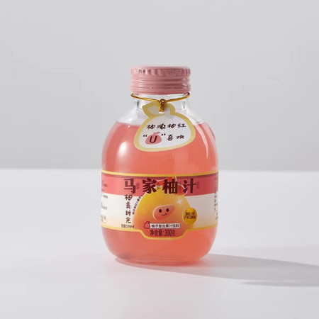 柚美时光 马家柚柚子汁原浆果汁300ml*6瓶/箱