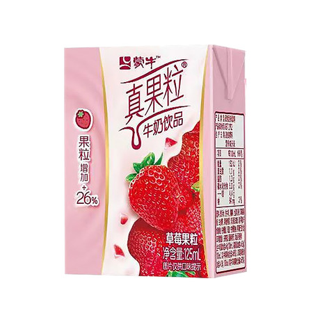 蒙牛 mini真果粒草莓味图片