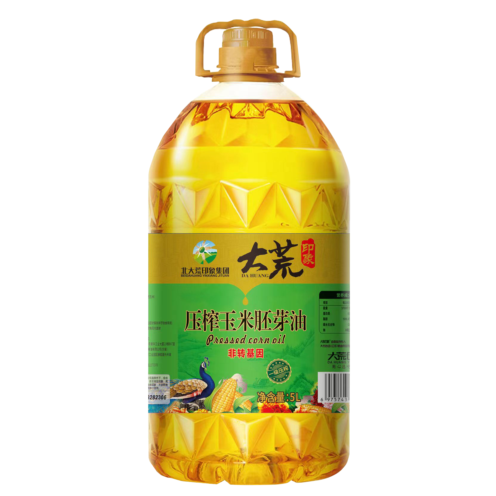 大荒印象 一级压榨玉米胚芽油5L