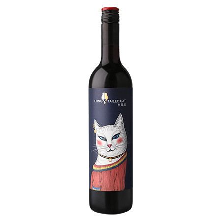 张裕/CHANGYU 长尾猫赤霞珠半干型红葡萄酒图片