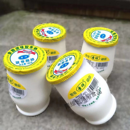 圣祥 老北京酸奶茯苓味酸奶180g*12瓶 乳酸菌发酵特产短保图片