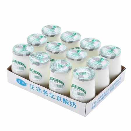 圣祥 老北京酸奶原味无蔗糖酸奶180g*12瓶 乳酸菌发酵特产图片