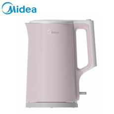 美的/MIDEA 电热水壶1.7L无缝内胆双层防烫