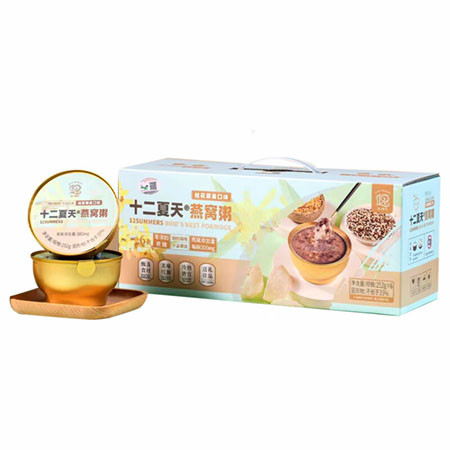 十二夏天 燕窝桂花藜麦粥（每碗燕窝含量300mg）252g*6碗/