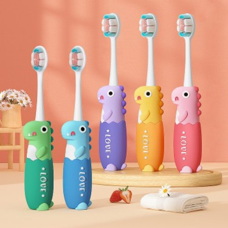 【5只】儿童牙刷软毛高级牙刷卡通牙刷3-12岁手动洁牙图片