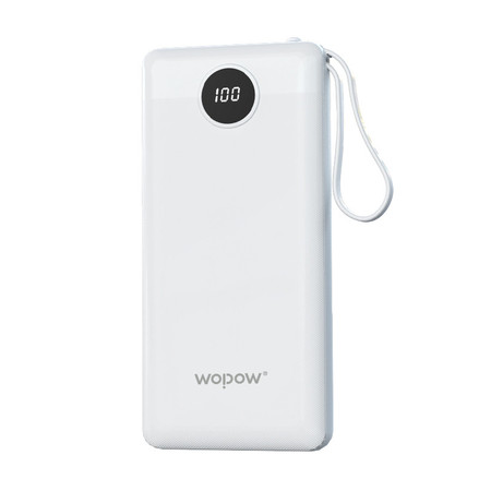 wopow 自带四线移动电源L08图片