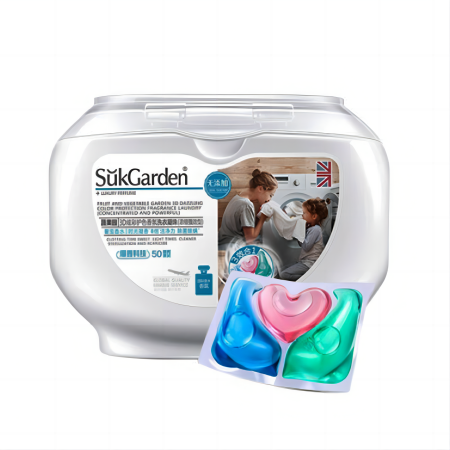 蔬果园/SukGarden 3D炫彩护色香氛洗衣凝珠（浓缩强效型）500g