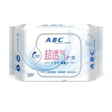 ABC 丝薄163MM棉柔护垫22片*2 K21（新老包装随机发货）