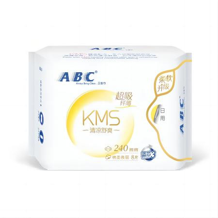 ABC 日用240MM棉柔卫生巾8片*3(K11)