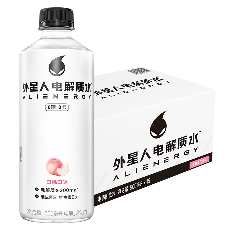 元气森林 外星人电解质水-白桃味500ml*15