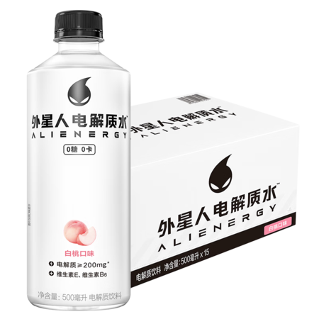 元气森林 外星人电解质水-白桃味500ml*15图片