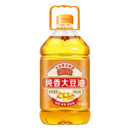 鲁花 厨中香 纯香大豆油5L/桶