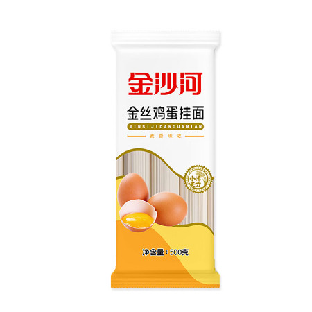 金沙河 金丝鸡蛋挂面500g