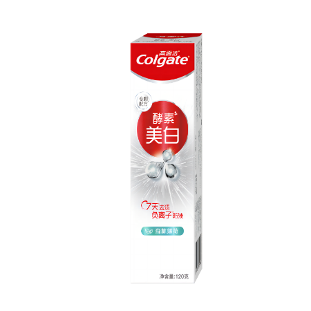 高露洁/Colgate 酵素美白牙膏120g*3支(三个口味各一支）