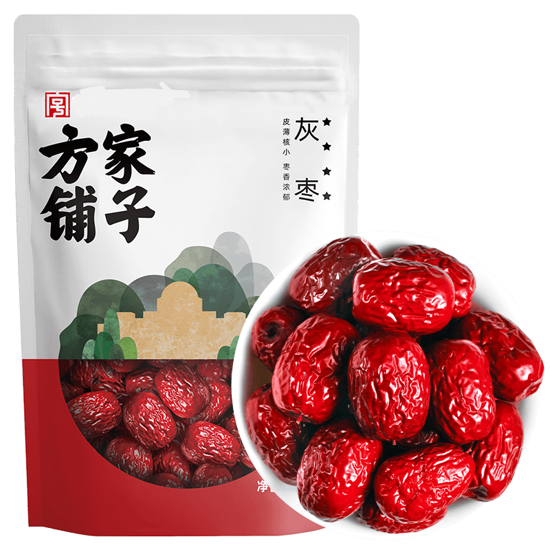 方家铺子 四星楼兰灰枣250g*2袋装