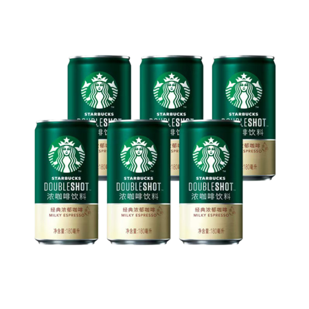 星巴克/STARBUCKS 星倍醇浓咖啡饮料（浓郁咖啡味）180ml