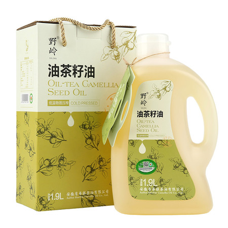 野岭 小蛮腰山茶油1.9L 有机食品 低温物理压榨油茶籽油