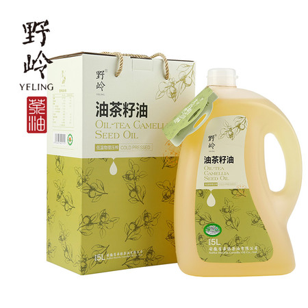 野岭 小蛮腰山茶油5L 有机食品低温物理压榨油茶籽油