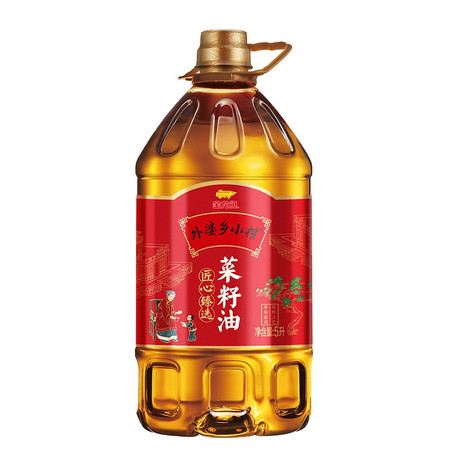 金龙鱼 外婆乡小榨匠心臻选非转基因菜籽油压榨5L