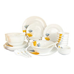 Corelle Brands康宁 冰萃玲珑金银杏餐具38件套CB-BSYX38/KZ/LS