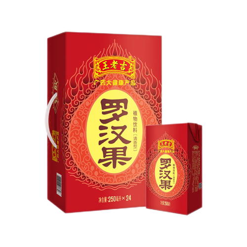 王老吉 罗汉果植物饮料250ml*6盒