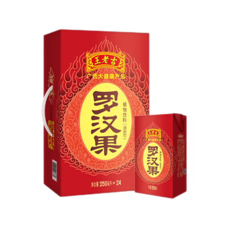 王老吉 罗汉果植物饮料250ml*6盒