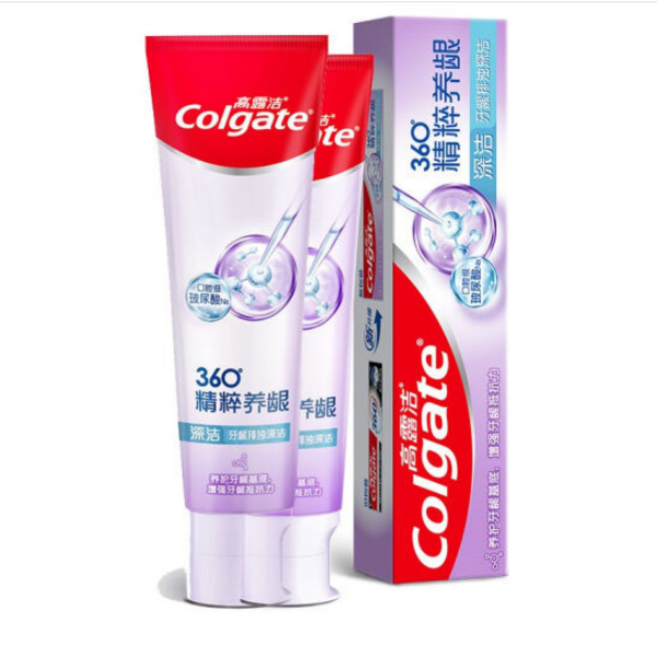 高露洁/Colgate 360°精粹养龈-健康牙龈牙膏*2支装（加送一支牙）