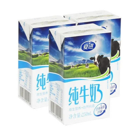 夏进 纯牛奶4箱 原生营养，自然纯香图片