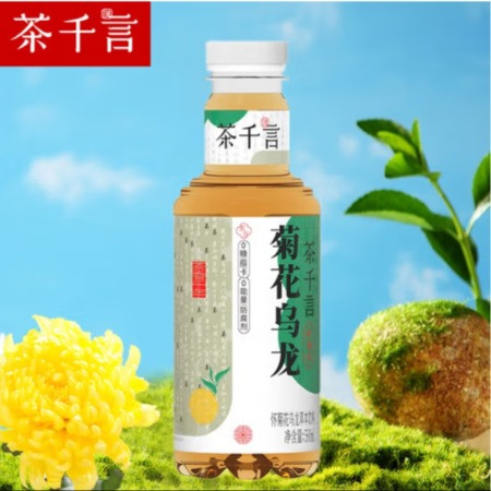 茶千言 无糖饮料整箱批发 菊花乌龙360ml*24瓶图片