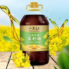 诺水 一府三乡小榨浓香菜籽油【会员享实惠】5L/桶/90Y元