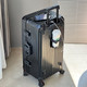 新益美 大容量行李箱女铝框拉杆箱26寸皮箱密码箱
