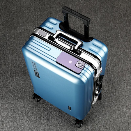 新益美 新款高颜值女男学生铝框行李箱结实耐用26大容量万向轮拉杆箱图片