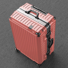 新益美 新款大学生铝框密码锁万向静音轮拉杆女大容量行李箱