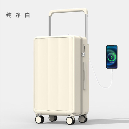 新益美 新款宽拉杆行李箱女24寸大容量万向轮旅行箱图片