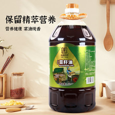 万安优品 食用油非转基因压榨小榨菜籽油5L 5L