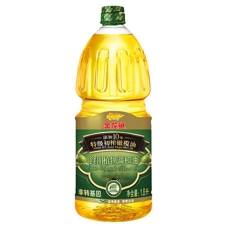 金龙鱼 食用油 添加10%特级初榨橄榄油食用植物调和油1.8L图片