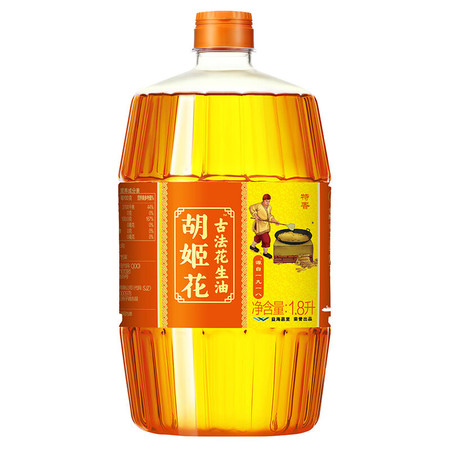 胡姬花 食用油 古法花生油1.8L